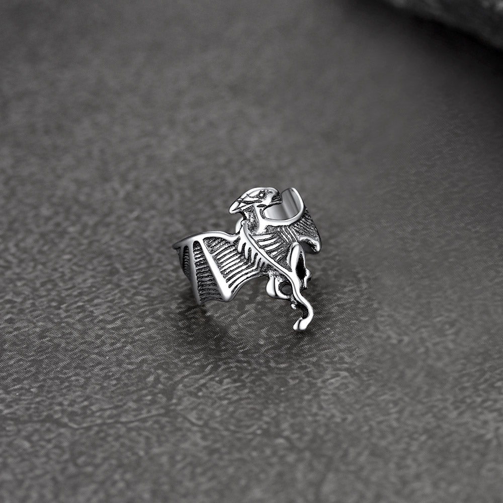 FaithHeart 925 Sterling Silver Dragon Ear Cuff 1 Pcs FaithHeart