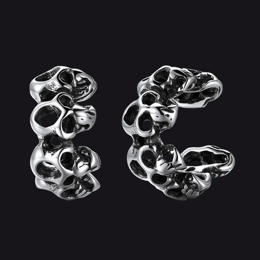 Skull ear cuff accessory gift box display for Halloween season.img