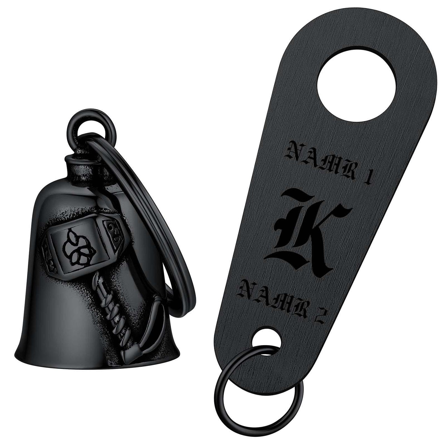 Custom Thor's Hammer Gremlin Bell with Personalized Tag