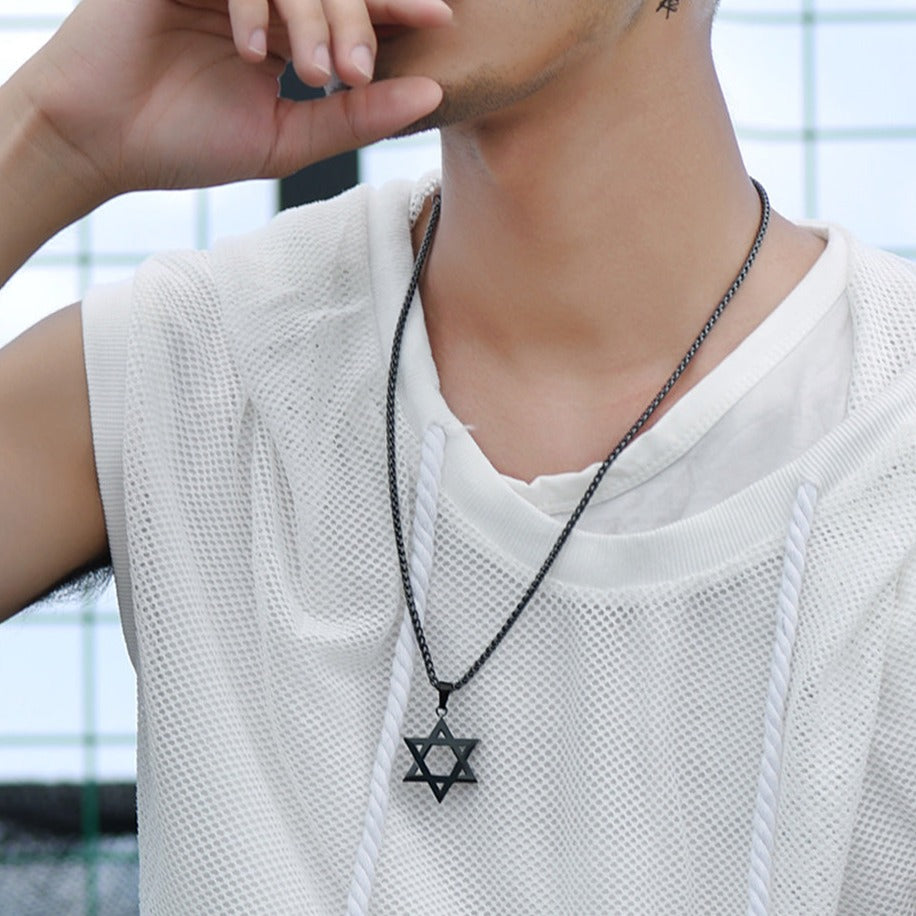 FaithHeart Jewish Star of David Necklace for Men/Women FaithHeart