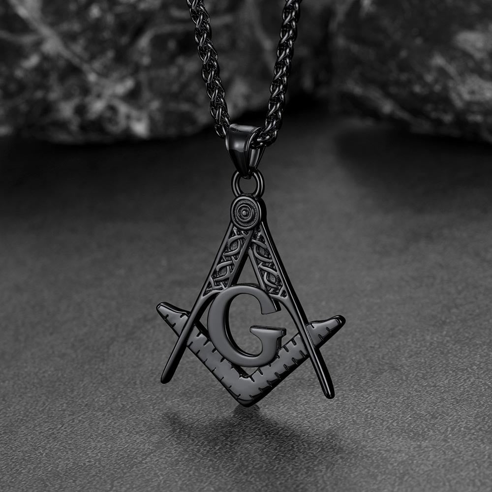 FaithHeart Masonic Pendant Necklace for Freemason FaithHeart