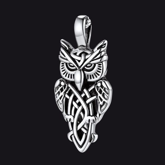Celtic Knot Owl Pendant FaithHeart Jewelryimg
