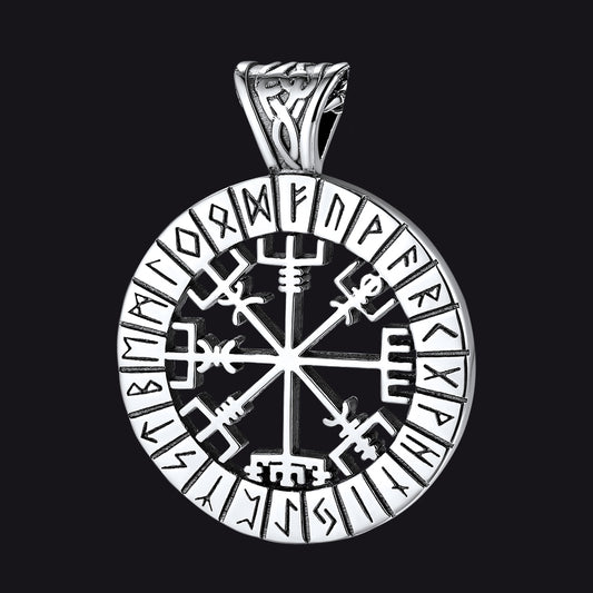 Runes Vegvisir Pendant FaithHeart Jewelryimg