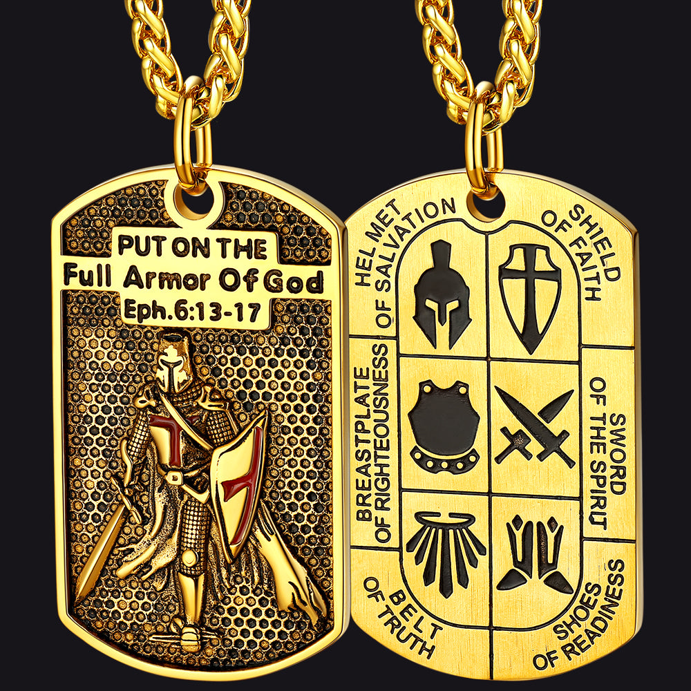 Knights Templar Dog Tag Necklace