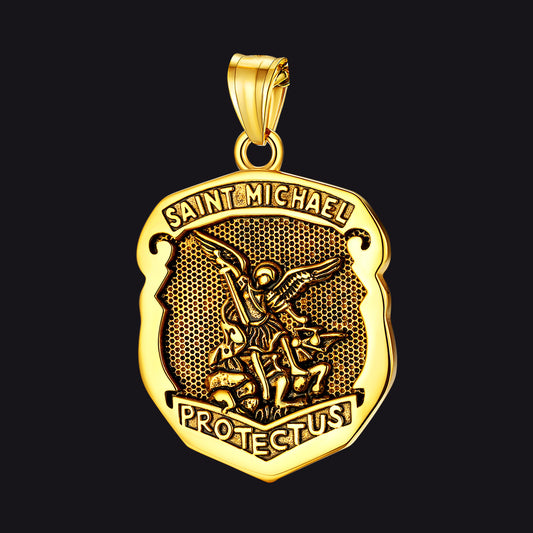 Shield Saint Michael Pendant FaithHeart Jewelryimg