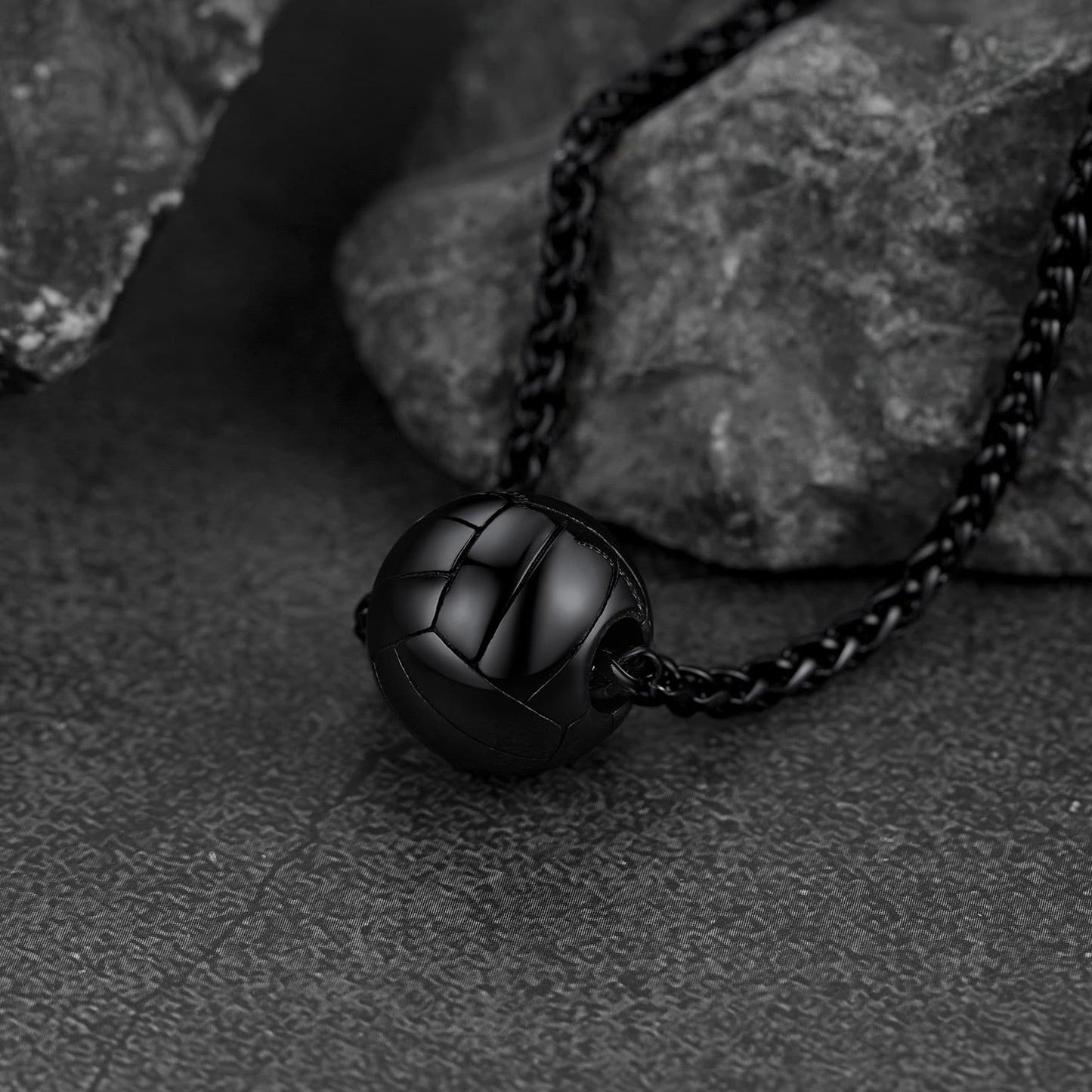 FaithHeart Stainless Steel Volleyball Sport Necklace FaithHeart Jewelry