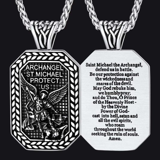 FaithHeart Saint Michael Pendant Necklace Amulet Jewelry FaithHeartimg