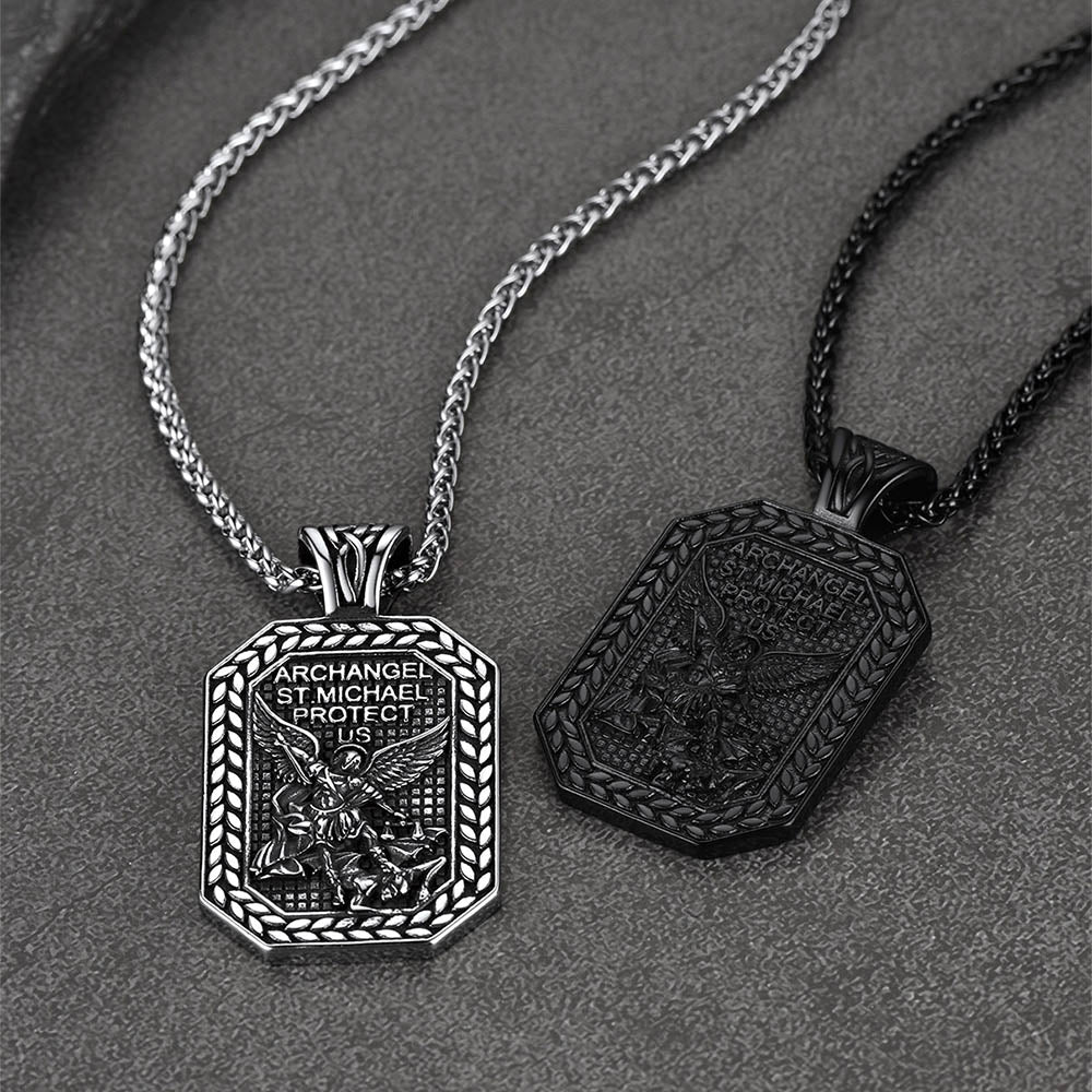 FaithHeart Saint Michael Pendant Necklace Amulet Jewelry FaithHeart