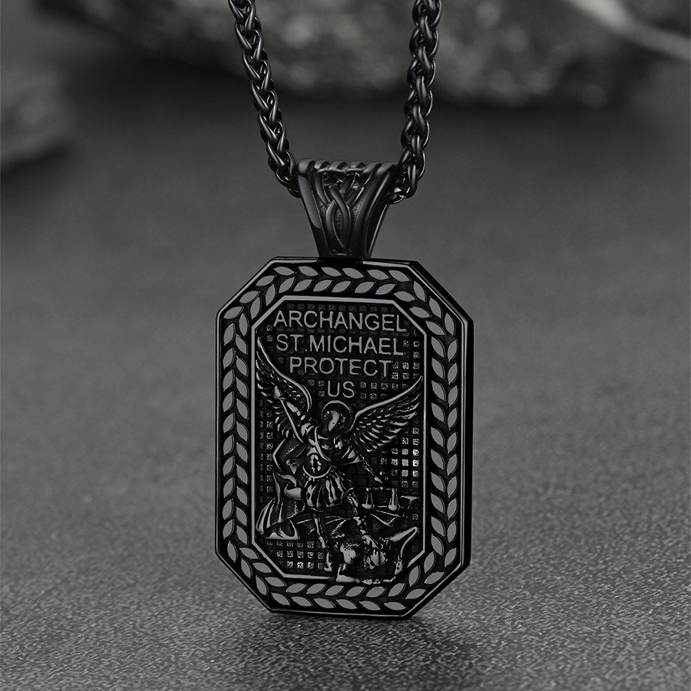 FaithHeart Saint Michael Pendant Necklace Amulet Jewelry FaithHeart