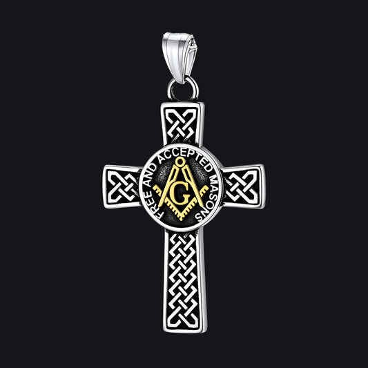 Masonic Celtic Cross Pendant FaithHeart Jewelryimg