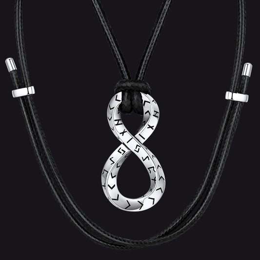 FaithHeart Runes Mobius Strip Infinity Necklaceimg