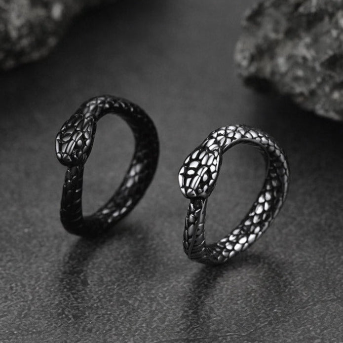 FaithHeart Snake Rings Stainless Steel Gothic Midi Ring FaithHeart