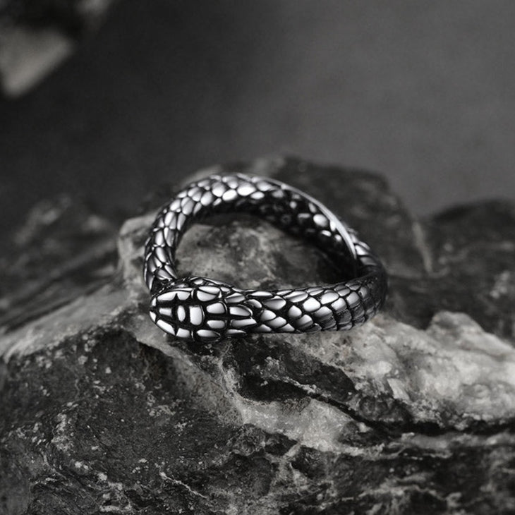 FaithHeart Snake Rings Stainless Steel Gothic Midi Ring FaithHeart