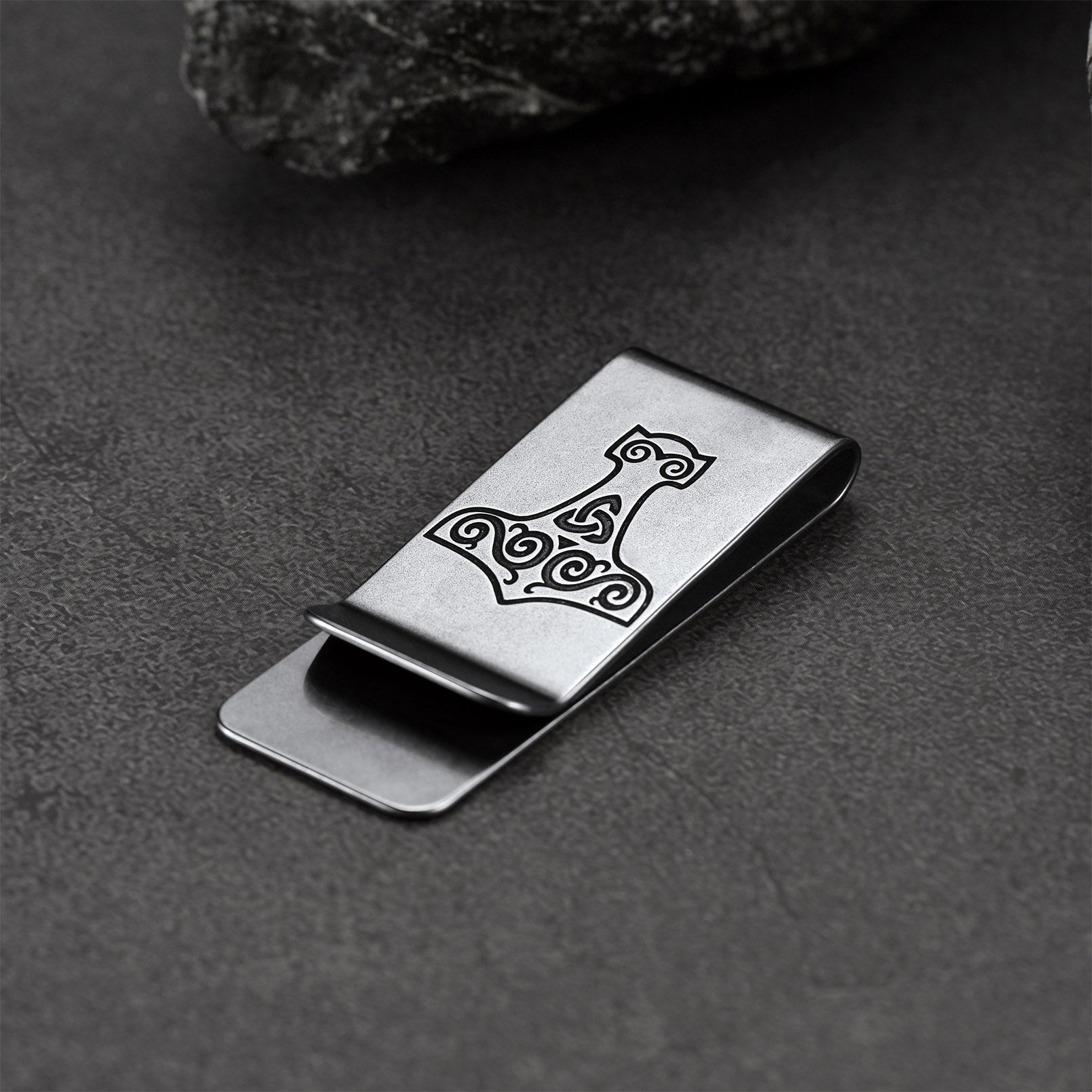 Viking Thor's Hammer Money Clip Classic Slim Wallets