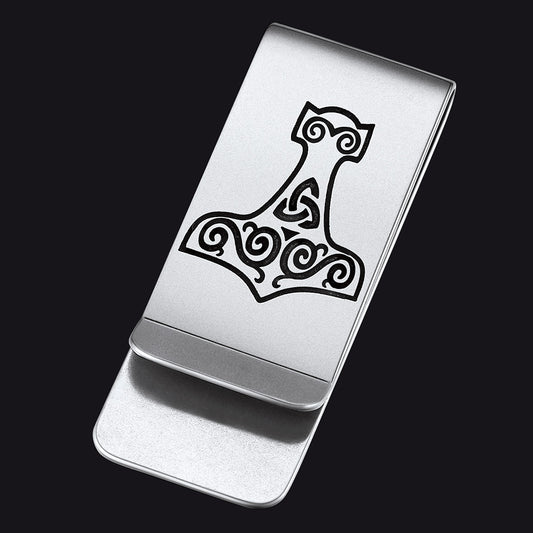 Viking Thor's Hammer Money Clip Classic Slim Walletsimg