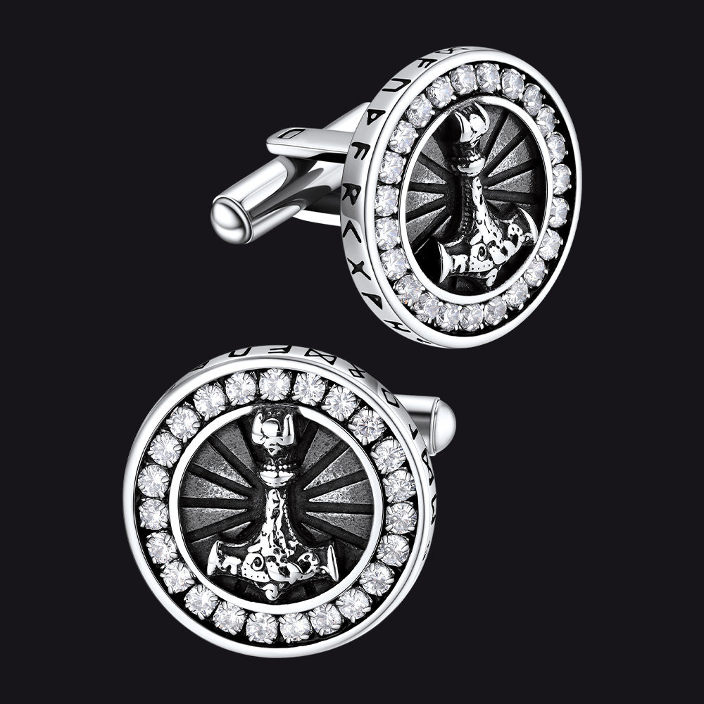 Viking Thor's Hammer Shirt Cuff Links Mens Cufflinks