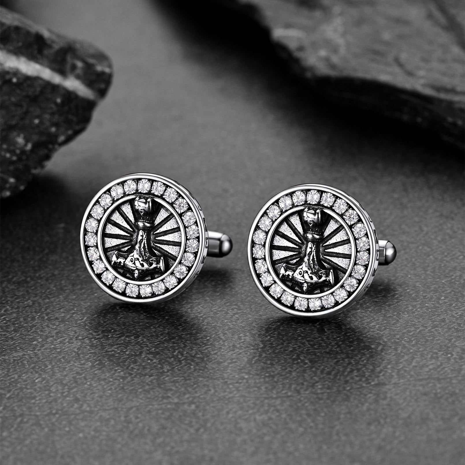 Viking Thor's Hammer Shirt Cuff Links Mens Cufflinks