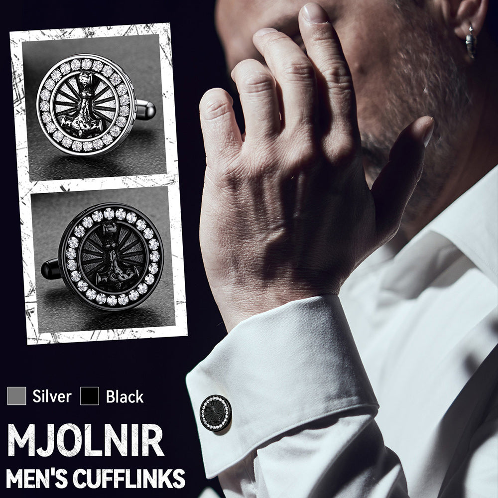 Viking Thor's Hammer Shirt Cuff Links Mens Cufflinks