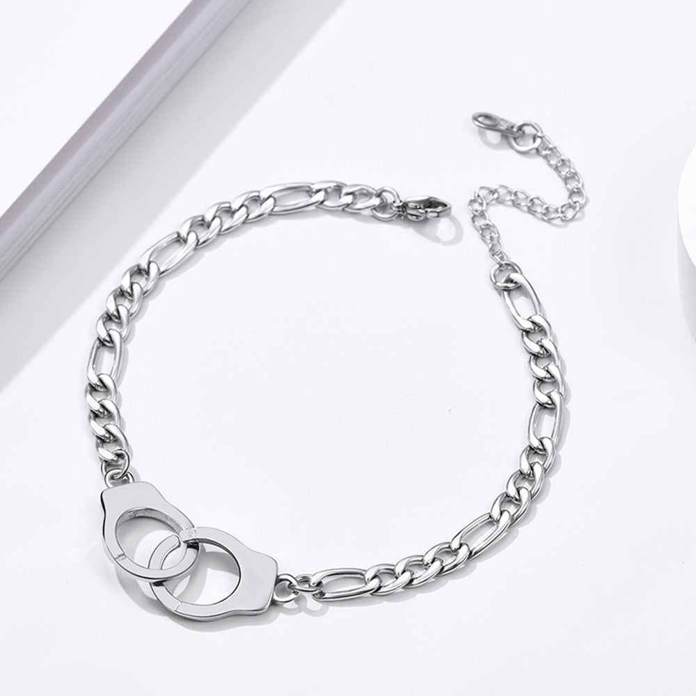 Trendy Handcuffs Design Chain Ankle Bracelet For Women