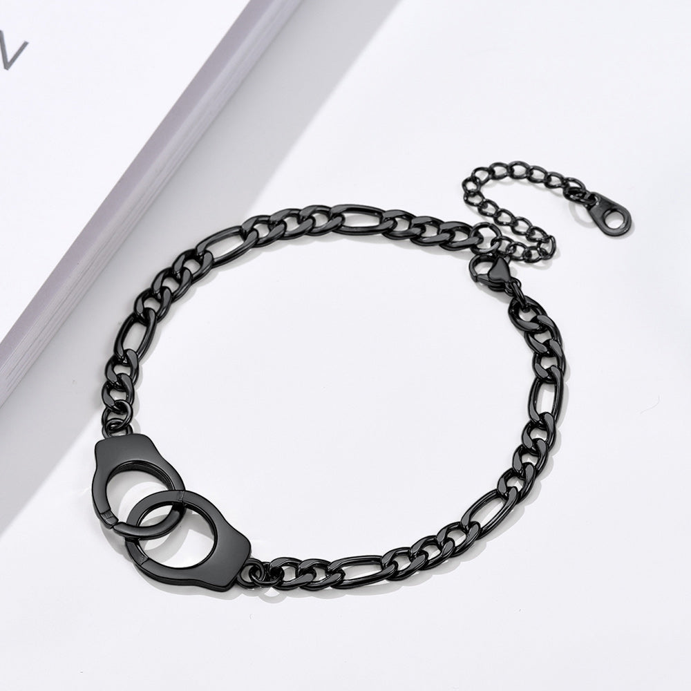 Trendy Handcuffs Design Chain Ankle Bracelet For Women