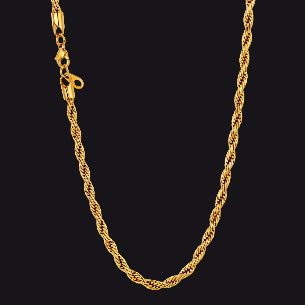 Gold Twisted-Rope-Chain-necklace