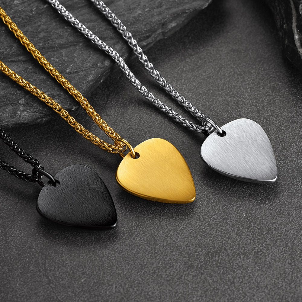 FaithHeart Vintage Skull Shield Pendant Necklace Stainless Steel Gothic Jewelry FaithHeart