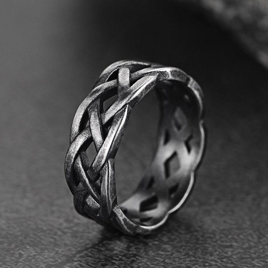 Viking Celtic Knot Band Ring Stainless Steel for Men