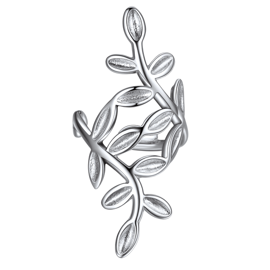 Sterling Silver Leaf Ear Cuff - Non Piercingimg