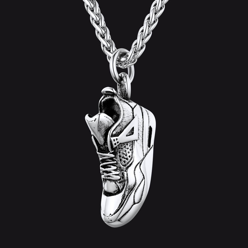 FaithHeart Running Shoe Cool Sport Pendant Necklaces FaithHeart