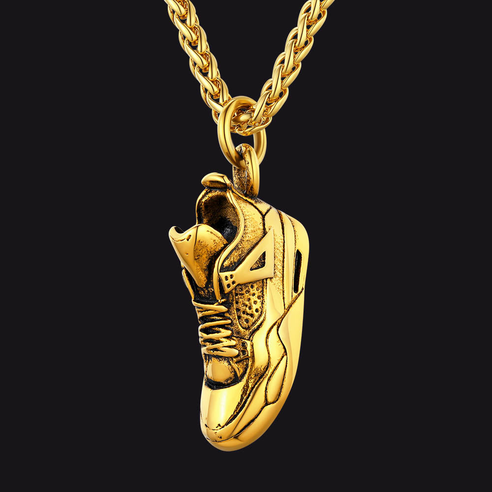 FaithHeart Running Shoe Cool Sport Pendant Necklaces FaithHeart
