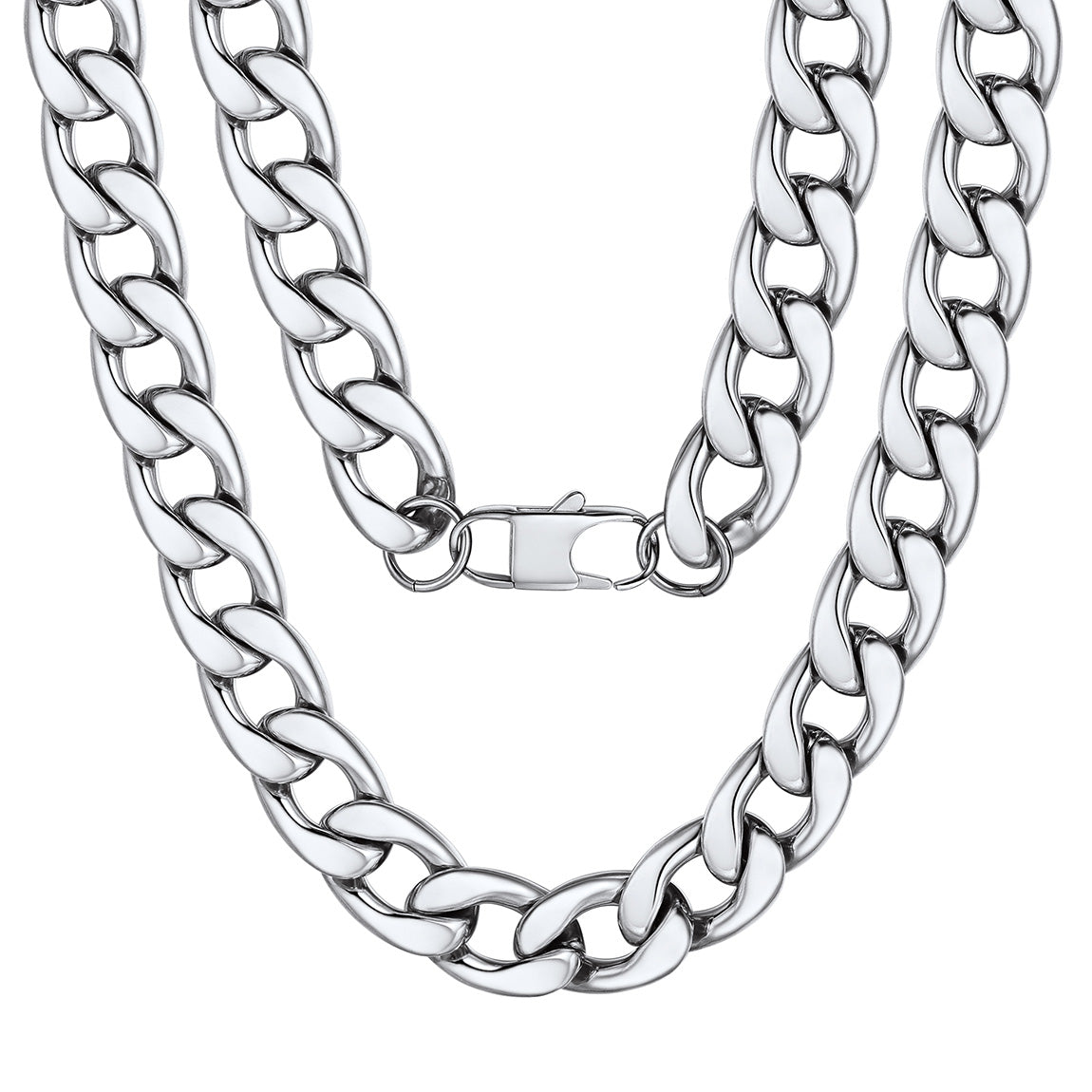 FaithHeart Sturdy Cuban Chain Necklace For Men FaithHeart