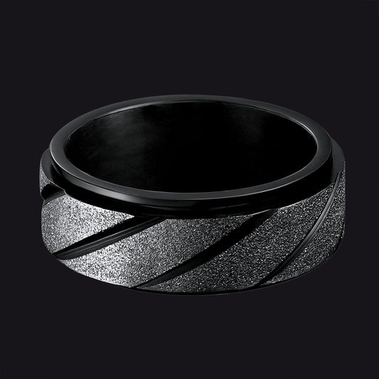 FaithHeart Men's Fashion Fidget Ring for Anxiety Stainless Steel FaithHeartimg