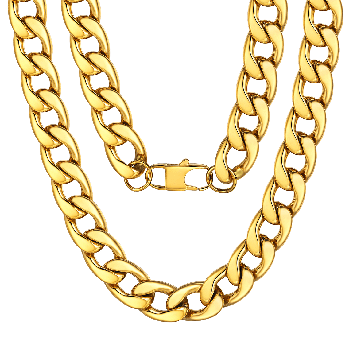FaithHeart Sturdy Cuban Chain Necklace For Men FaithHeart