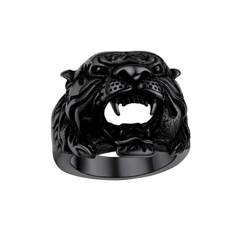FaithHeart Vintage Tiger Head Ring For Men FaithHeart
