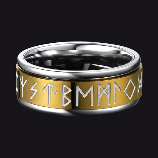 FaithHeart Viking Rune Ring Anxiety Ring For Men FaithHeart