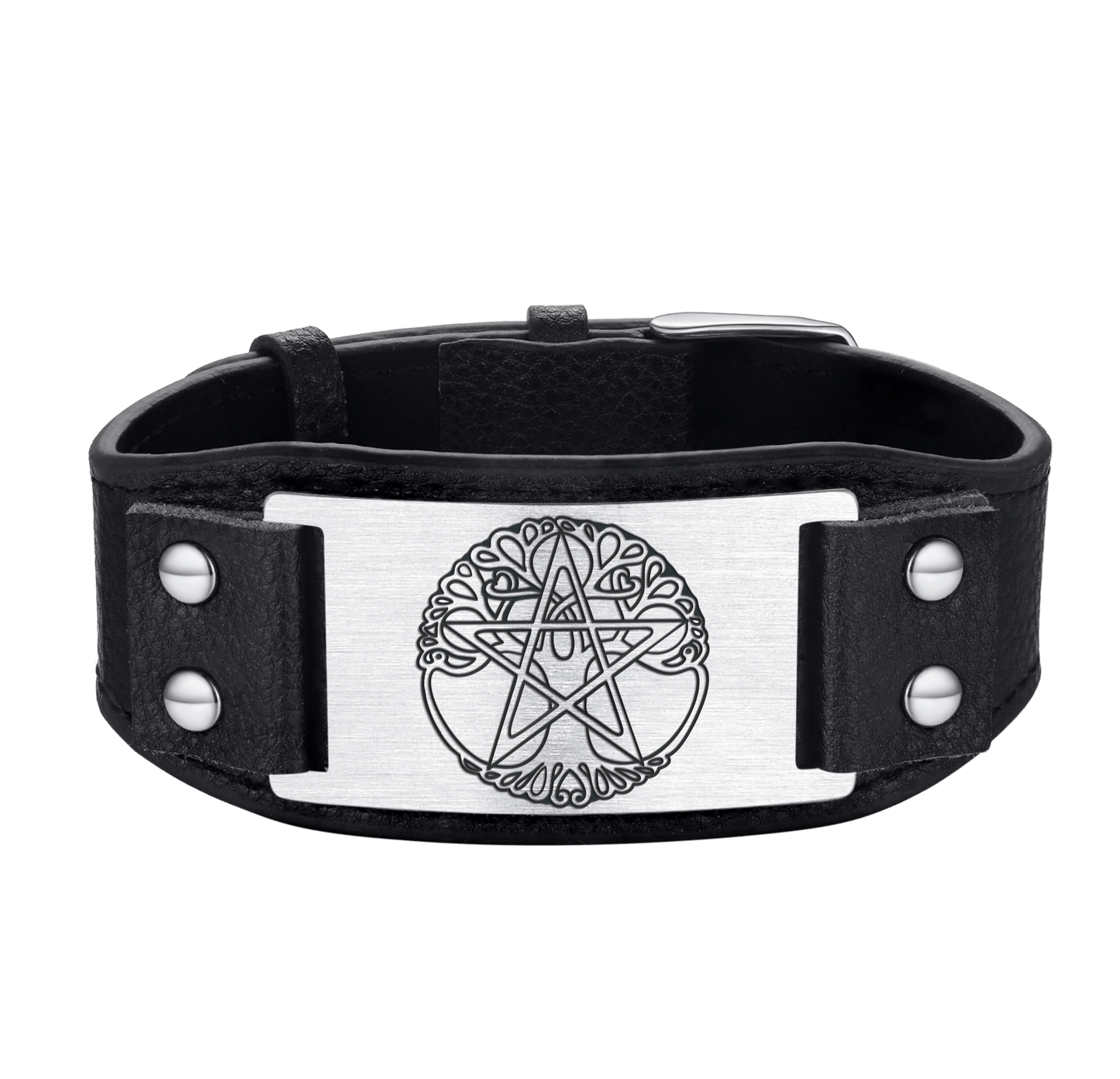 FaithHeart Tree of Life Cuff Bracelet Vintage Pentacle Bracelet FaithHeart