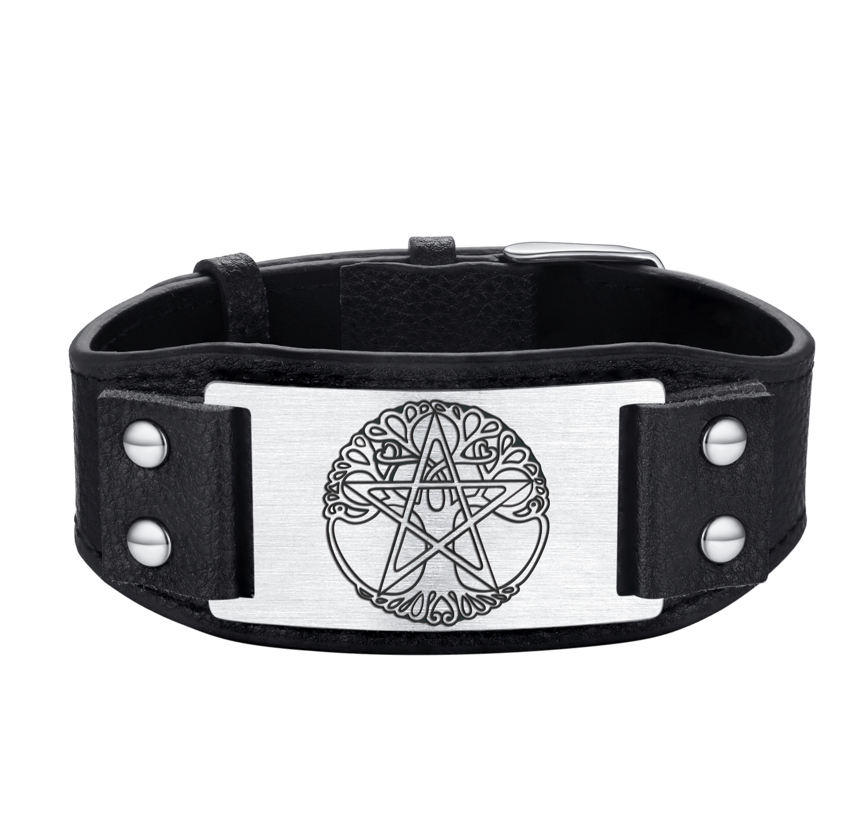 FaithHeart Tree of Life Cuff Bracelet Vintage Pentacle Bracelet FaithHeart