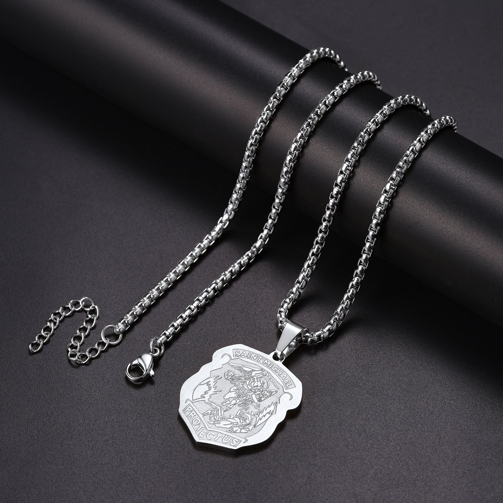 FaithHeart The Archangel St. Michael Necklace Medal Shield Pendant FaithHeart