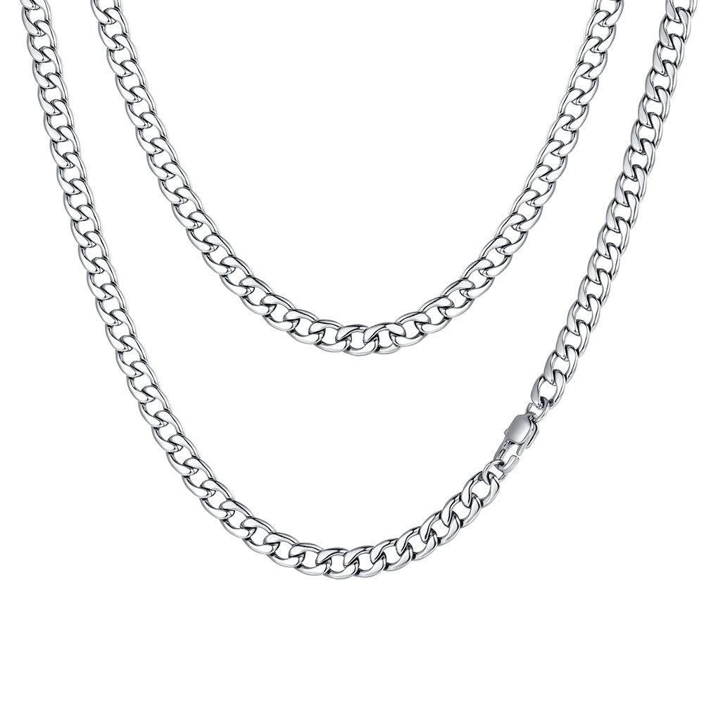 FaithHeart Sturdy Cuban Chain Necklace For Men FaithHeart