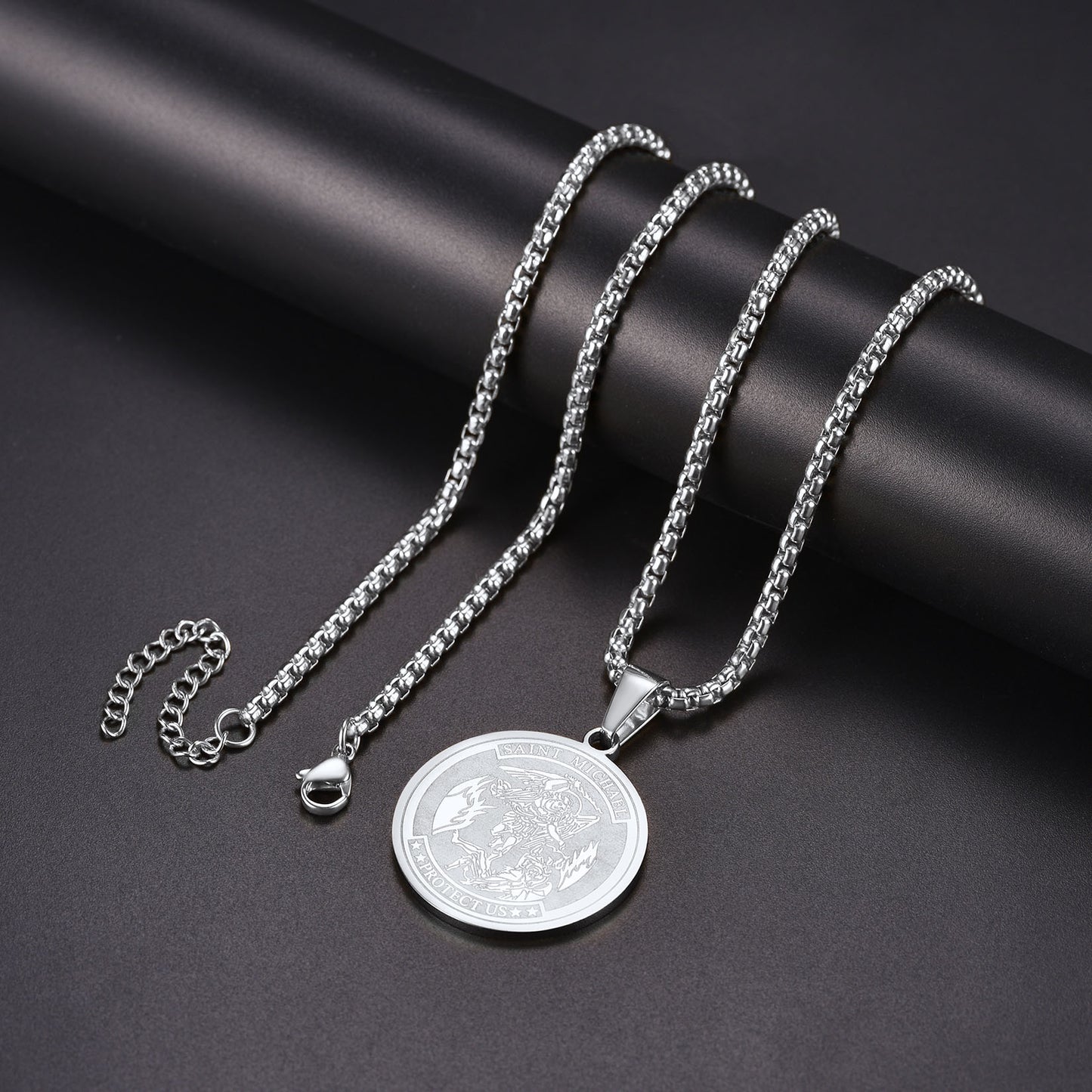 FaithHeart St. Michael Coin Necklace Medal Protection Pendant FaithHeart