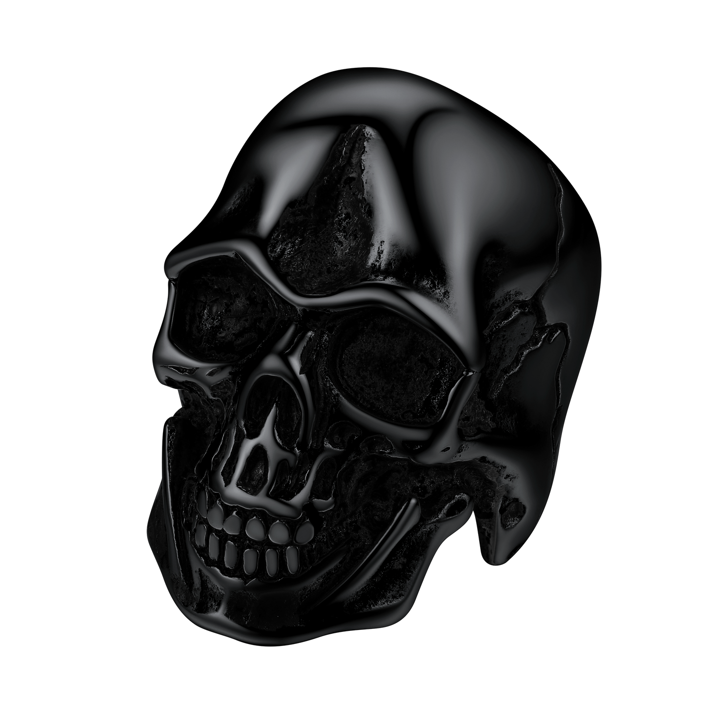 FaithHeart Gothic Biker Skull Ring For Men FaithHeart