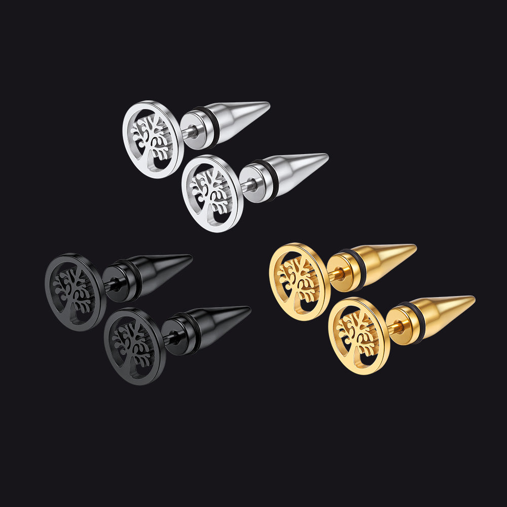FaithHeart Tree of Life Stud Earrings Set of 3 FaithHeart