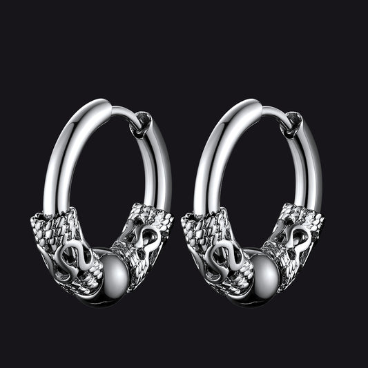 FaithHeart Hip Hop Dragon Totem Hoop Earrings For Men FaithHeartimg