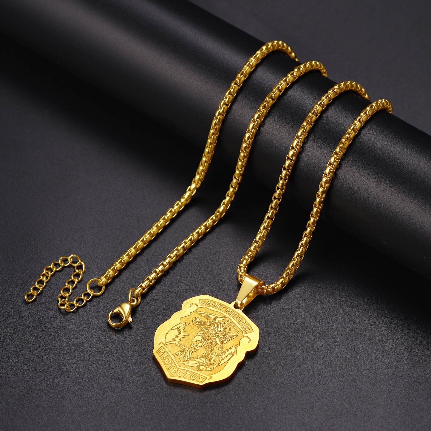 FaithHeart The Archangel St. Michael Necklace Medal Shield Pendant FaithHeart