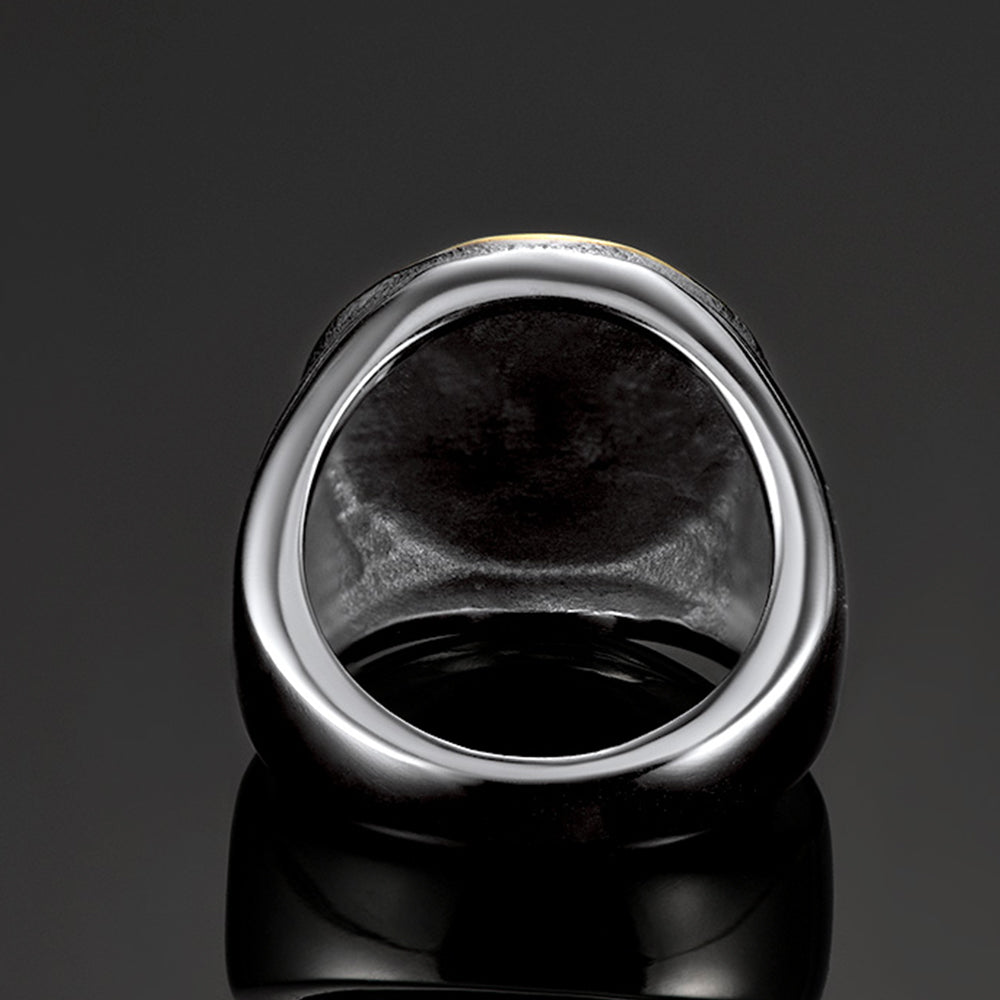 FaithHeart Christian St. Christopher Signet Ring For Men FaithHeart