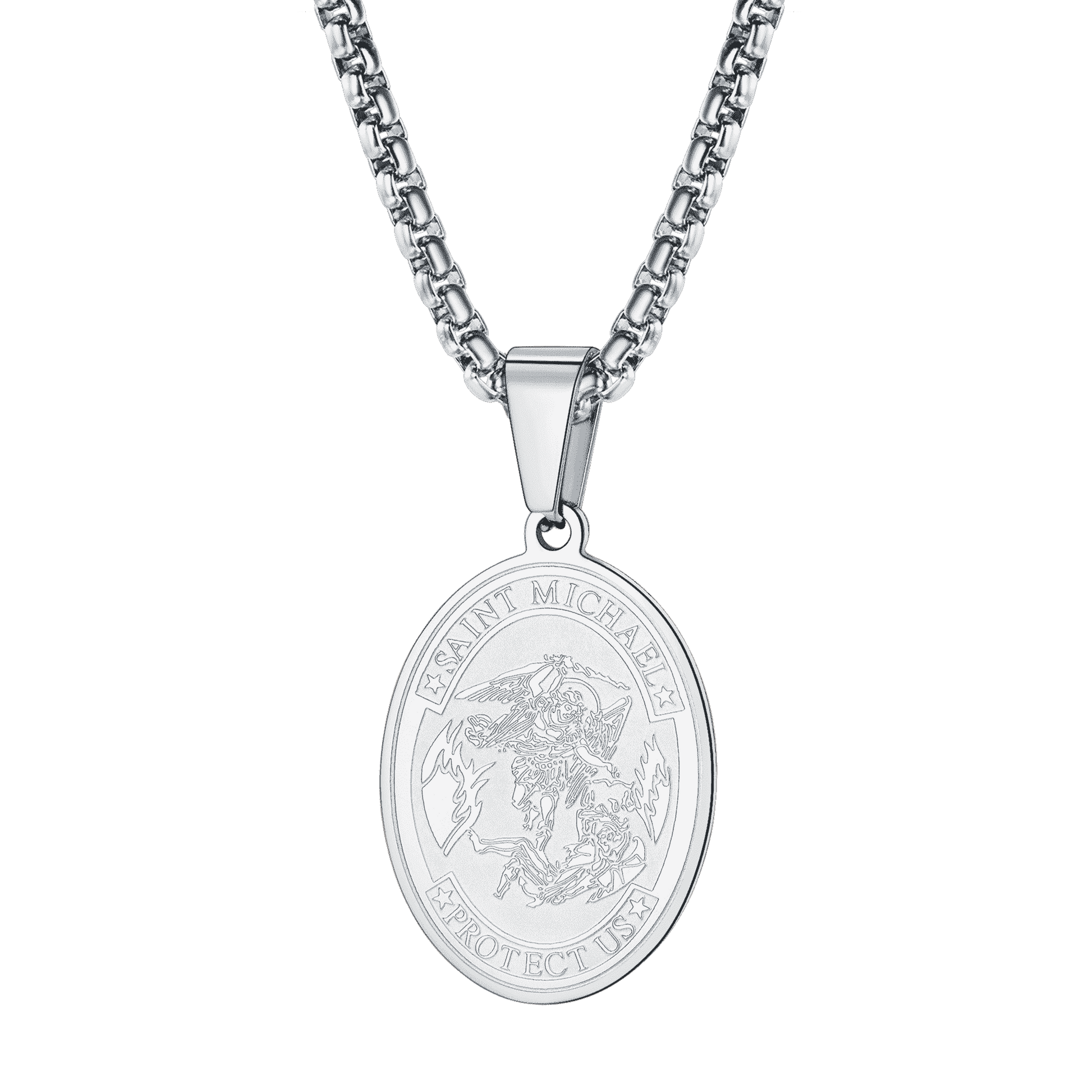 FaithHeart St. Michael Necklace Archangel Michael Medal Pendant FaithHeart