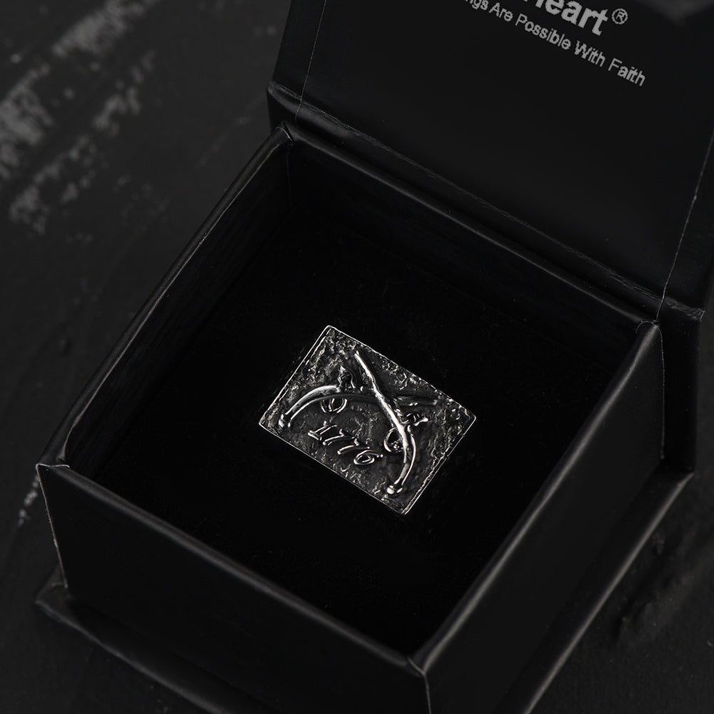 FaithHeart Vintage Independence Day Stainless Steel 1776 Ring for Men FaithHeart