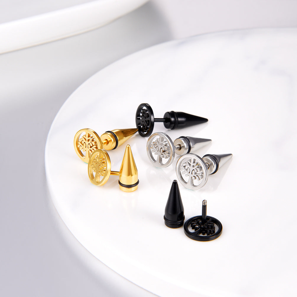 FaithHeart Tree of Life Stud Earrings Set of 3 FaithHeart