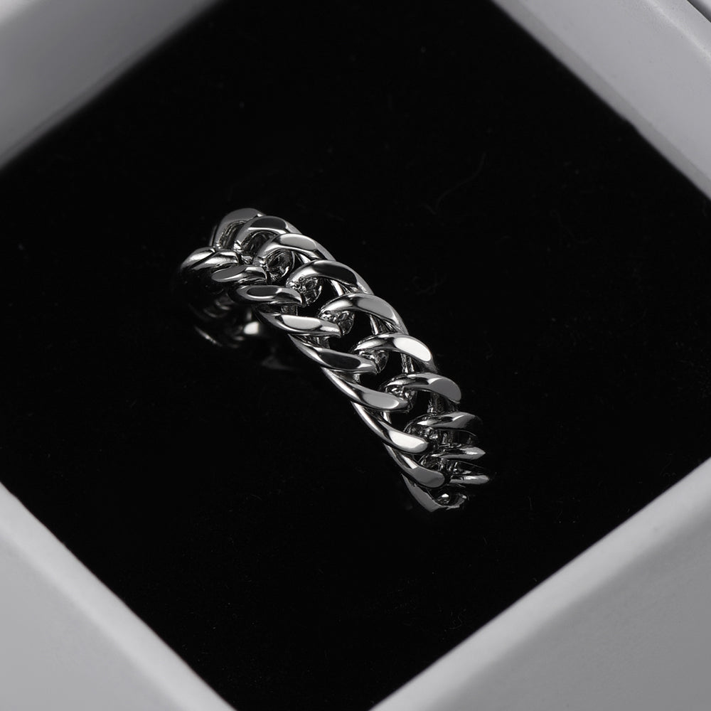 FaithHeart Fashion Cuban Chain Ring for Men FaithHeart