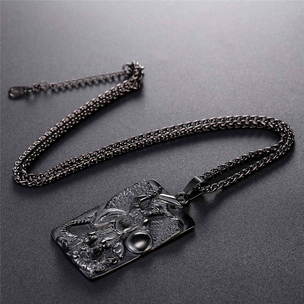 FaithHeart Engraved St. Michael The Archangel Dog Tag Necklace FaithHeart